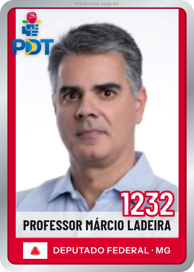 Carta de Professor Márcio Ladeira, número 1232, PDT