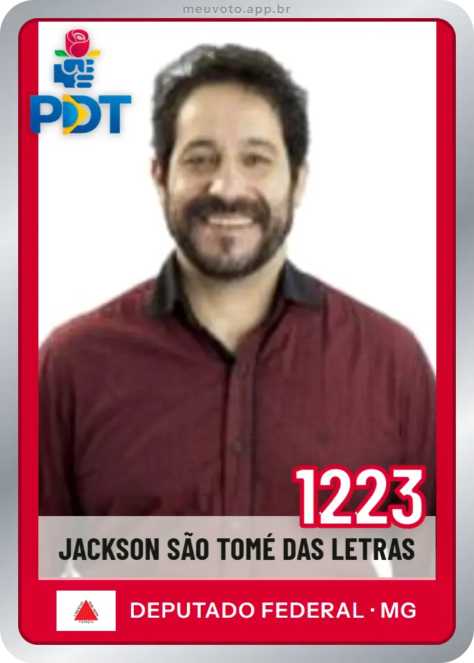 Carta de Jackson São Tomé das Letras, número 1223, PDT