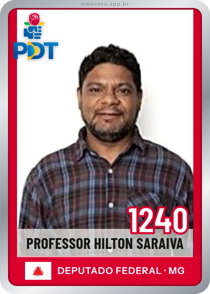 Carta de Professor Hilton Saraiva, número 1240, PDT