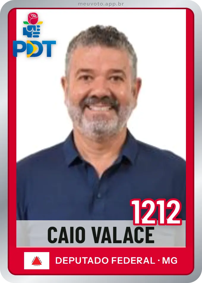 Carta de Caio Valace, número 1212, PDT