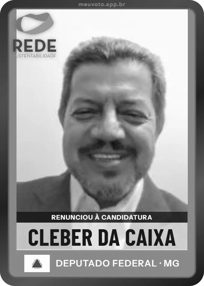 Carta de Cleber da Caixa, Rede. Renunciou à candidatura e não vai à urna.