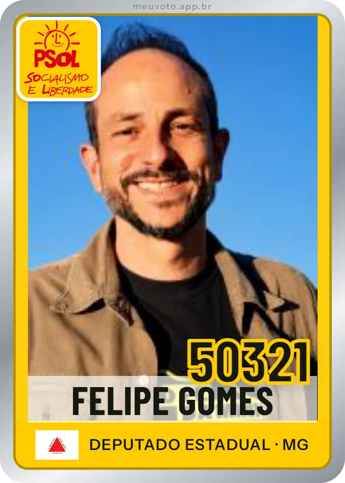 Carta de Felipe Gomes, número 50321, PSOL