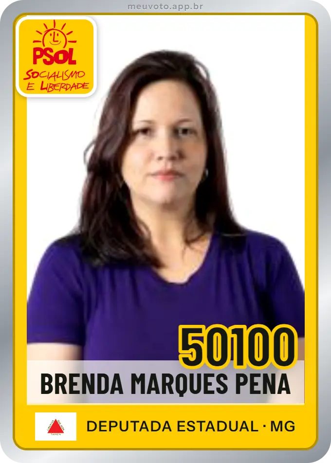 Carta de Brenda Marques Pena, número 50100, PSOL