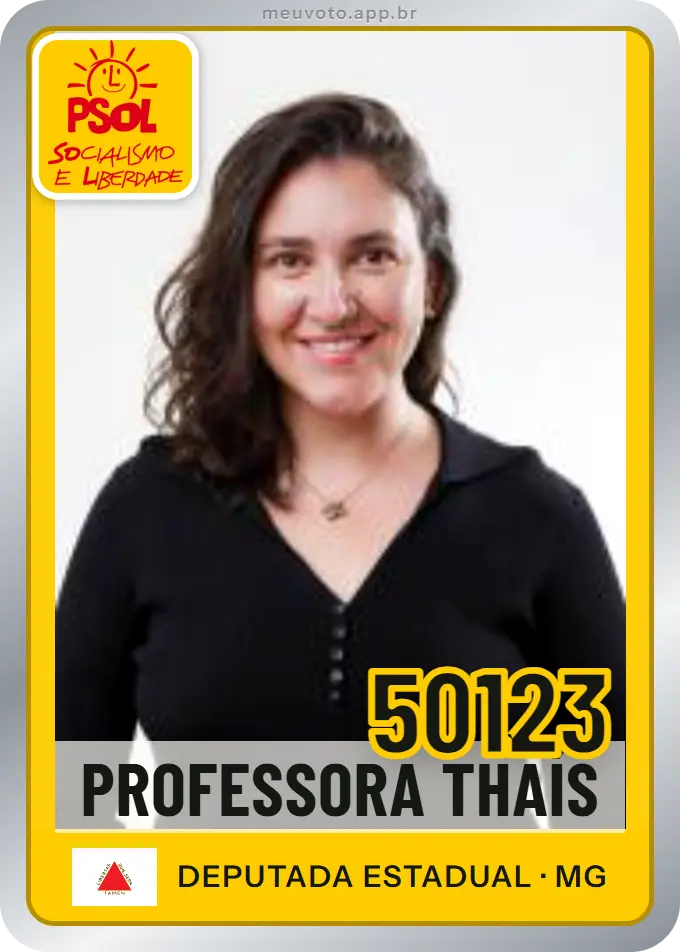 Carta de Professora Thaís, número 50123, PSOL