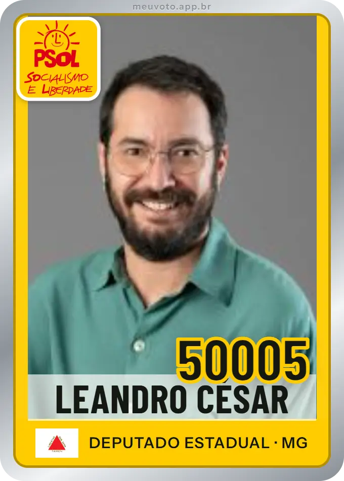 Carta de Leandro César, número 50005, PSOL