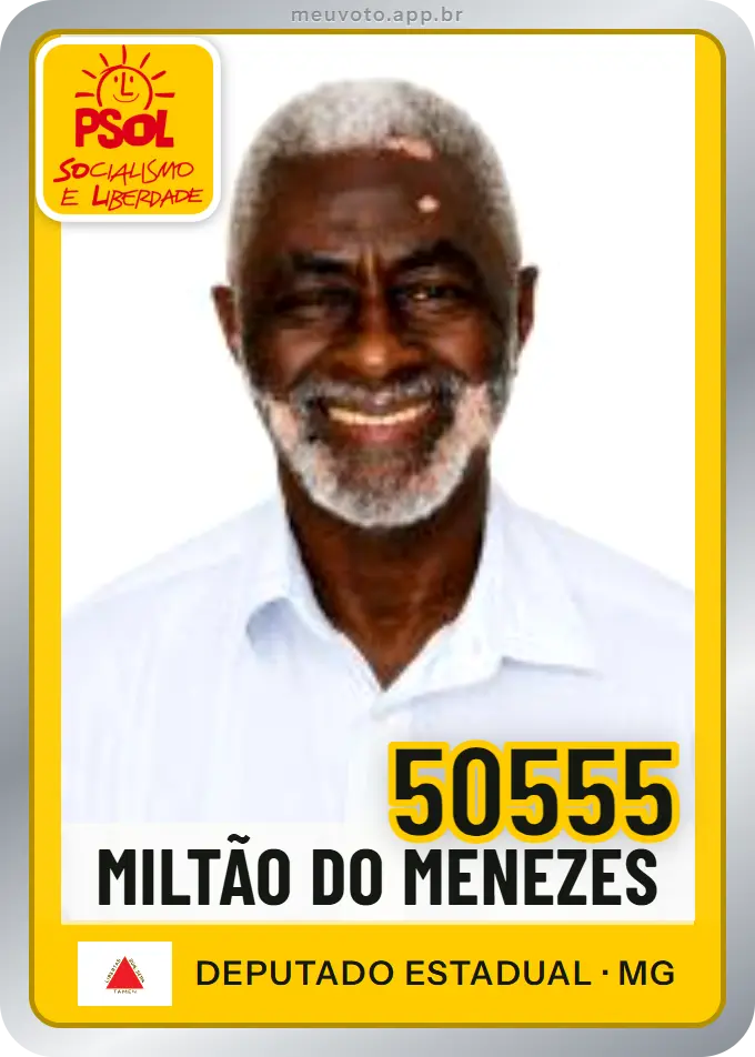 Carta de Miltão do Menezes, número 50555, PSOL