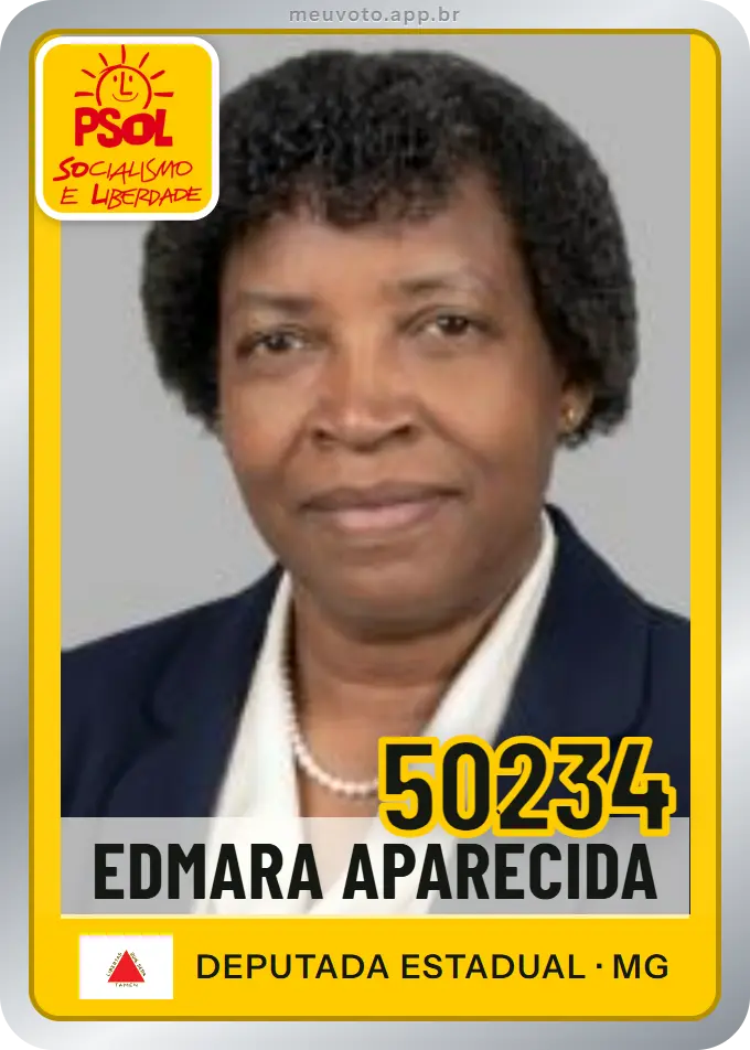 Carta de Edmara Aparecida, número 50234, PSOL