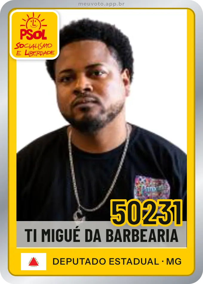 Carta de Ti Migué da Barbearia, número 50231, PSOL