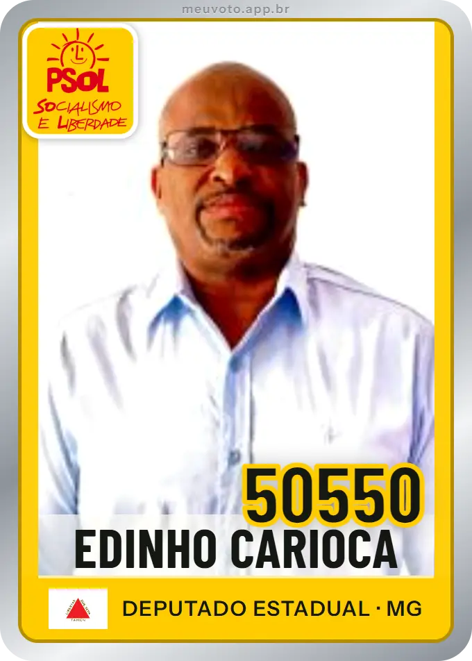 Carta de Edinho Carioca, número 50550, PSOL