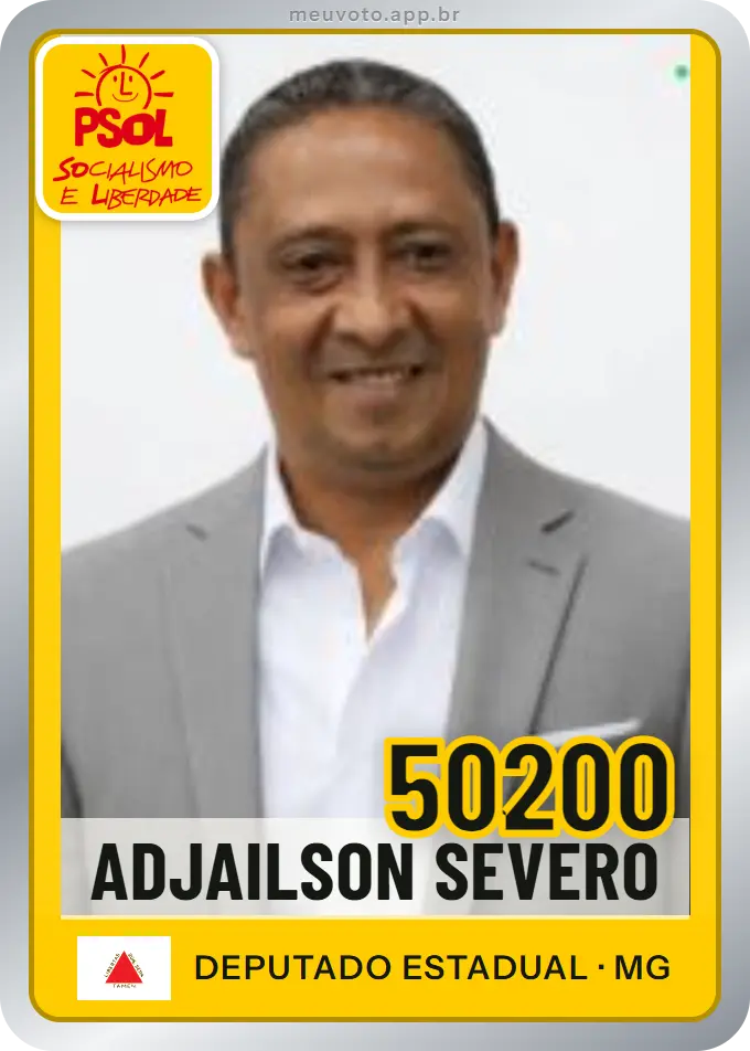 Carta de Adjailson Severo, número 50200, PSOL