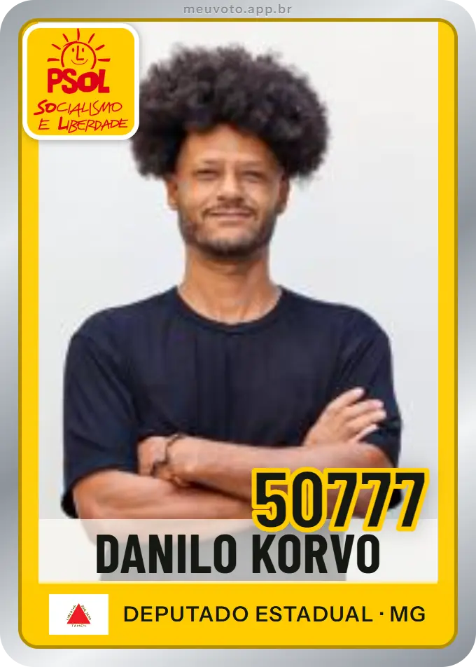 Carta de Danilo Korvo, número 50777, PSOL