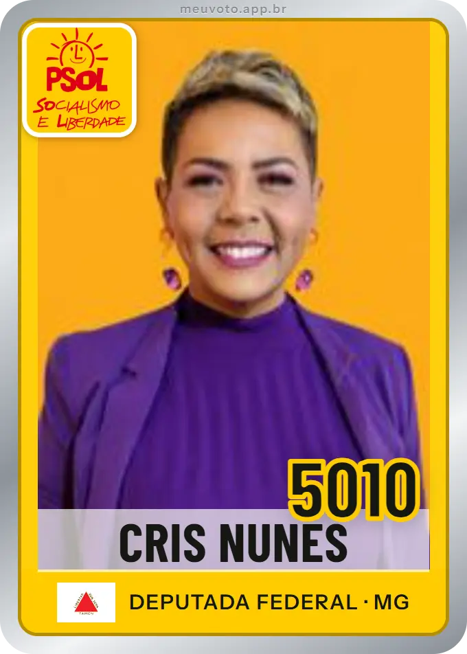 Carta de Cris Nunes, número 5010, PSOL