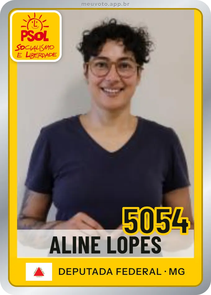 Carta de Aline Lopes, número 5054, PSOL