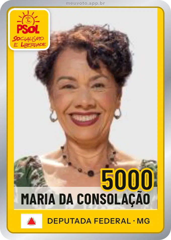 Carta de Maria da Consolação, número 5000, PSOL