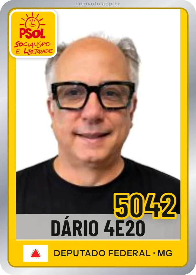 Carta de Dário 4e20, número 5042, PSOL