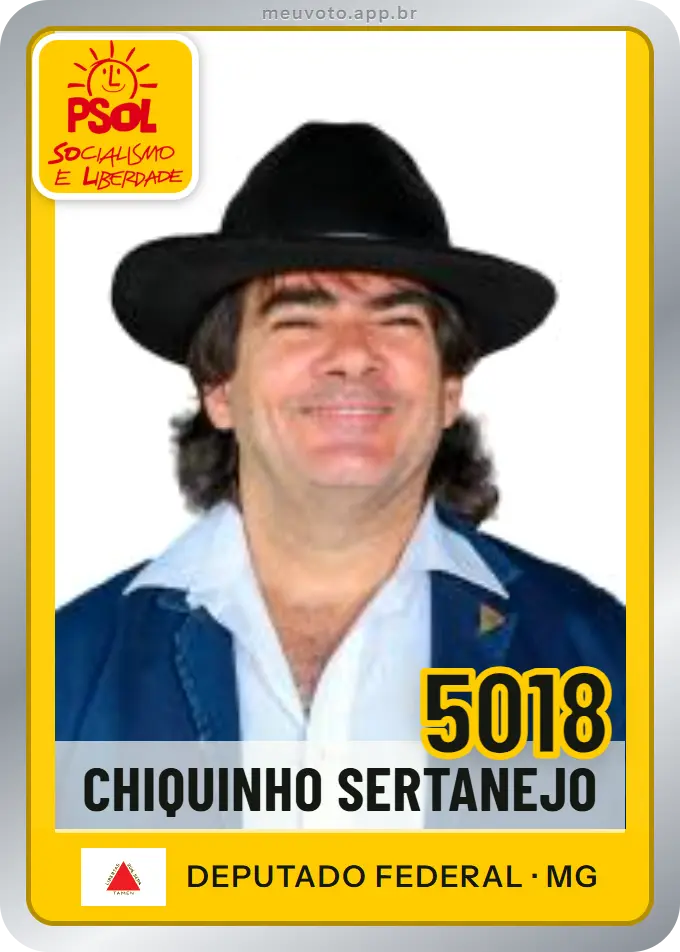 Carta de Chiquinho Sertanejo, número 5018, PSOL
