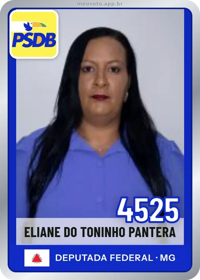 Carta de Eliane do Toninho Pantera, número 4525, PSDB