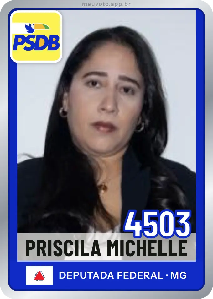 Carta de Priscila Michelle, número 4503, PSDB