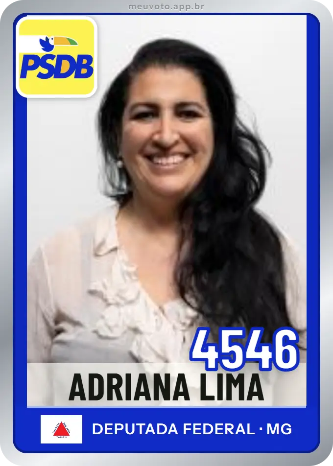 Carta de Adriana Lima, número 4546, PSDB