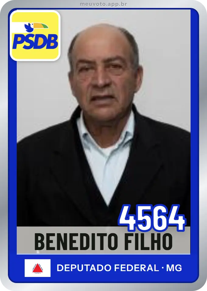 Carta de Benedito Filho, número 4564, PSDB