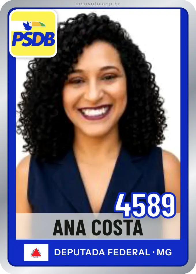 Carta de Ana Costa, número 4589, PSDB