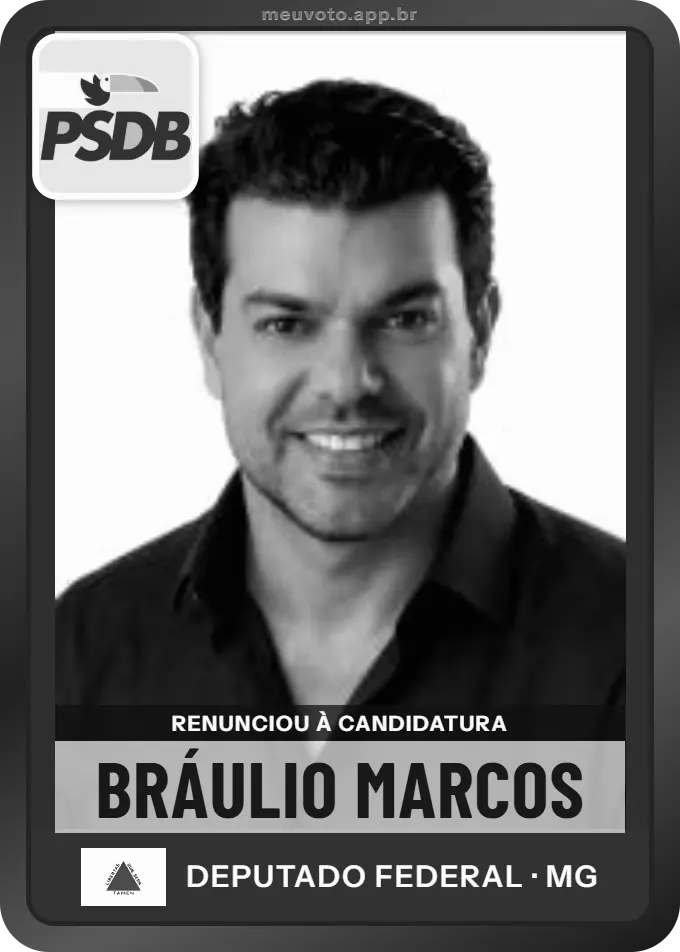 Carta de Bráulio Marcos, PSDB. Renunciou à candidatura e não vai à urna.