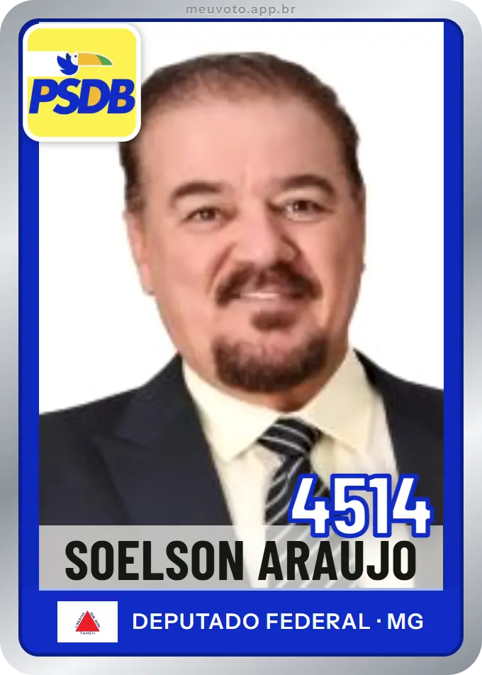 Carta de Soelson Araújo, número 4514, PSDB