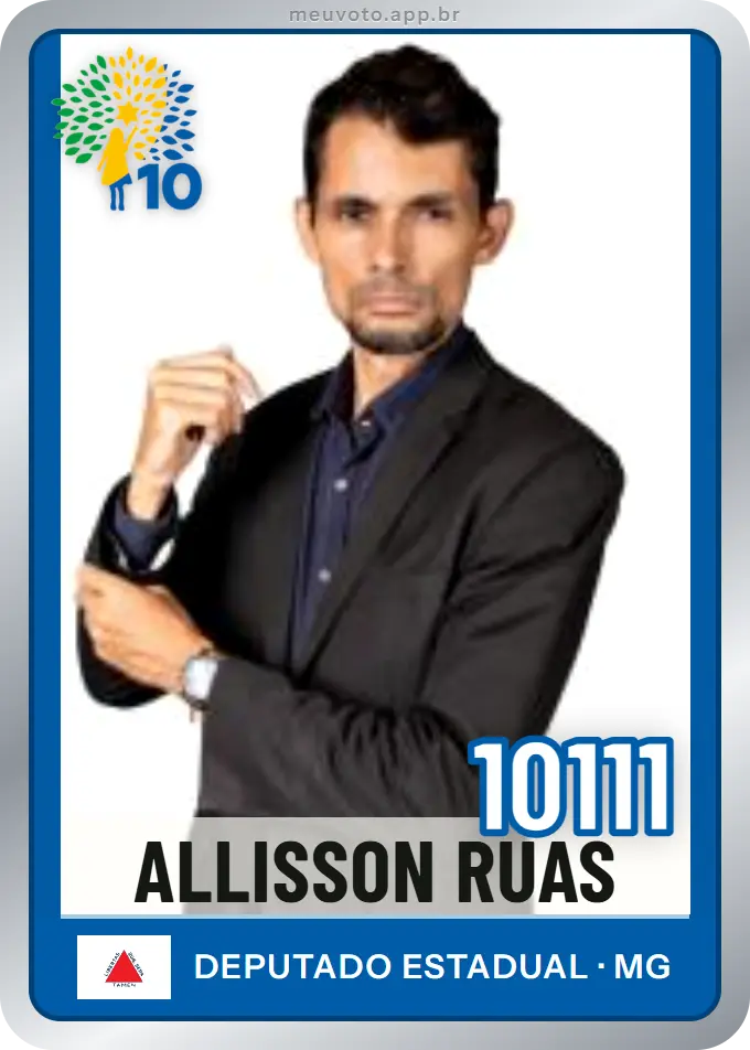 Carta de Allisson Ruas, número 10111, Republicanos