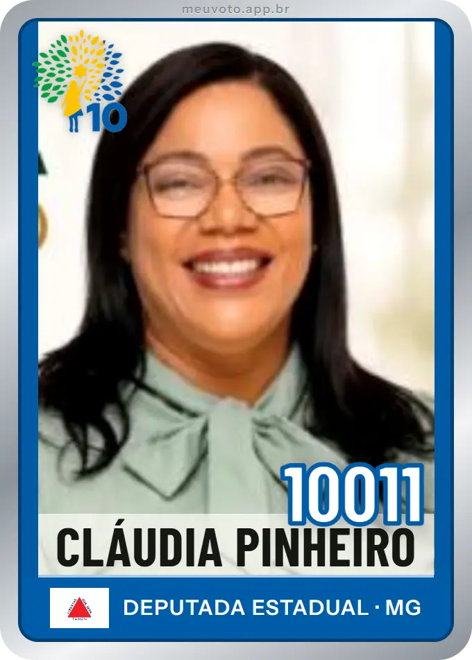 Carta de Cláudia Pinheiro, número 10011, Republicanos