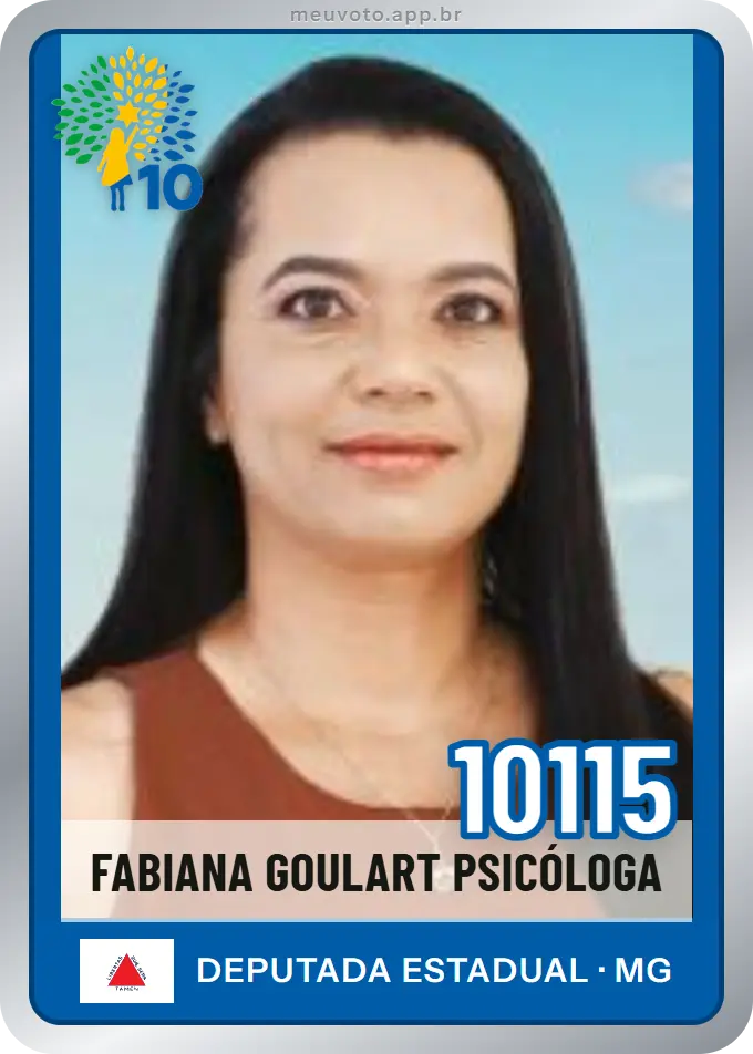 Carta de Fabiana Goulart Psicóloga, número 10115, Republicanos
