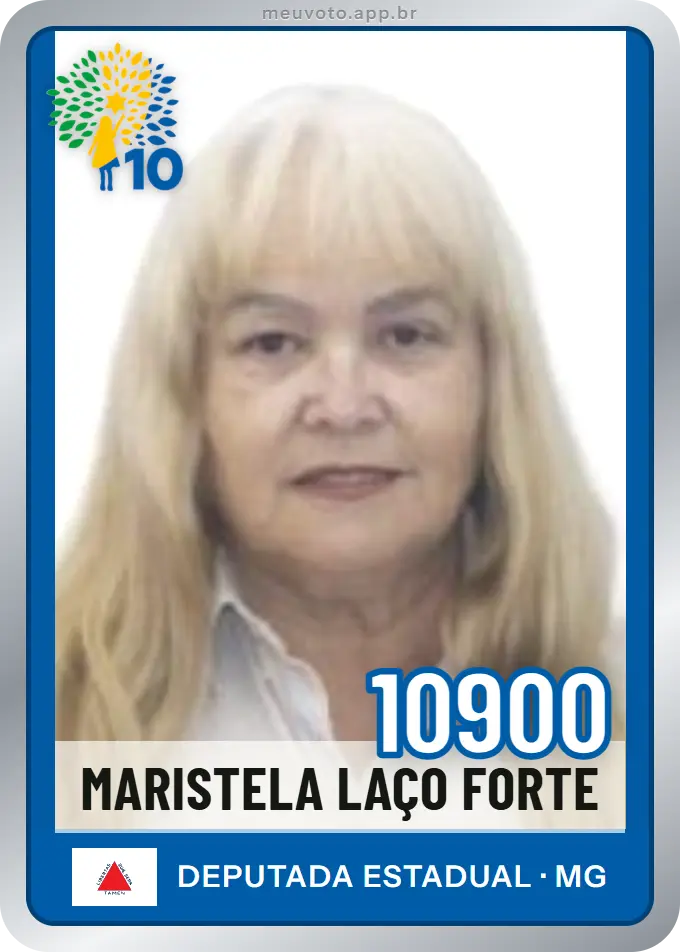 Carta de Maristela Laço Forte, número 10900, Republicanos