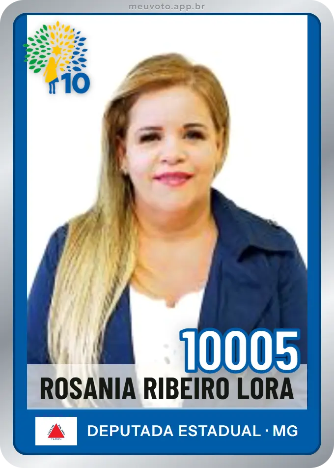 Carta de Rosania Ribeiro Lora, número 10005, Republicanos