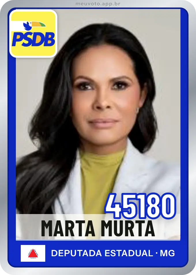 Carta de Marta Murta, número 45180, PSDB