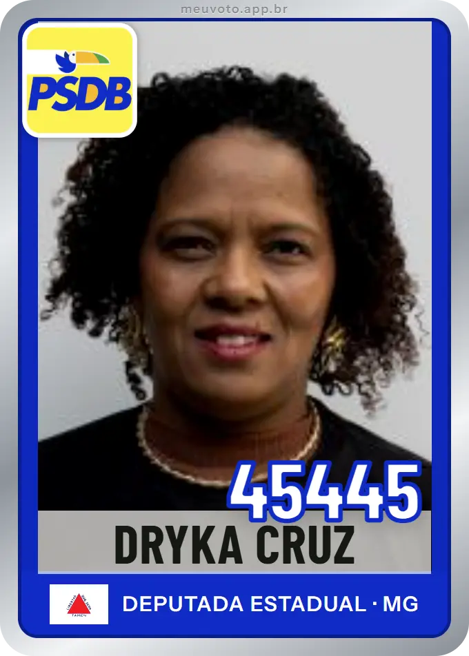 Carta de Dryka Cruz, número 45445, PSDB