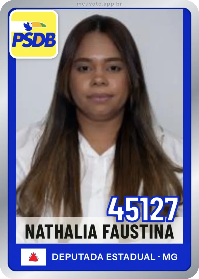 Carta de Nathalia Faustina, número 45127, PSDB