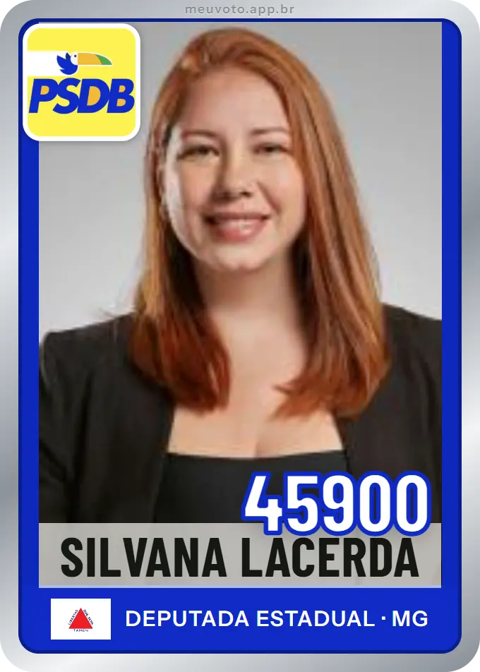 Carta de Silvana Lacerda, número 45900, PSDB
