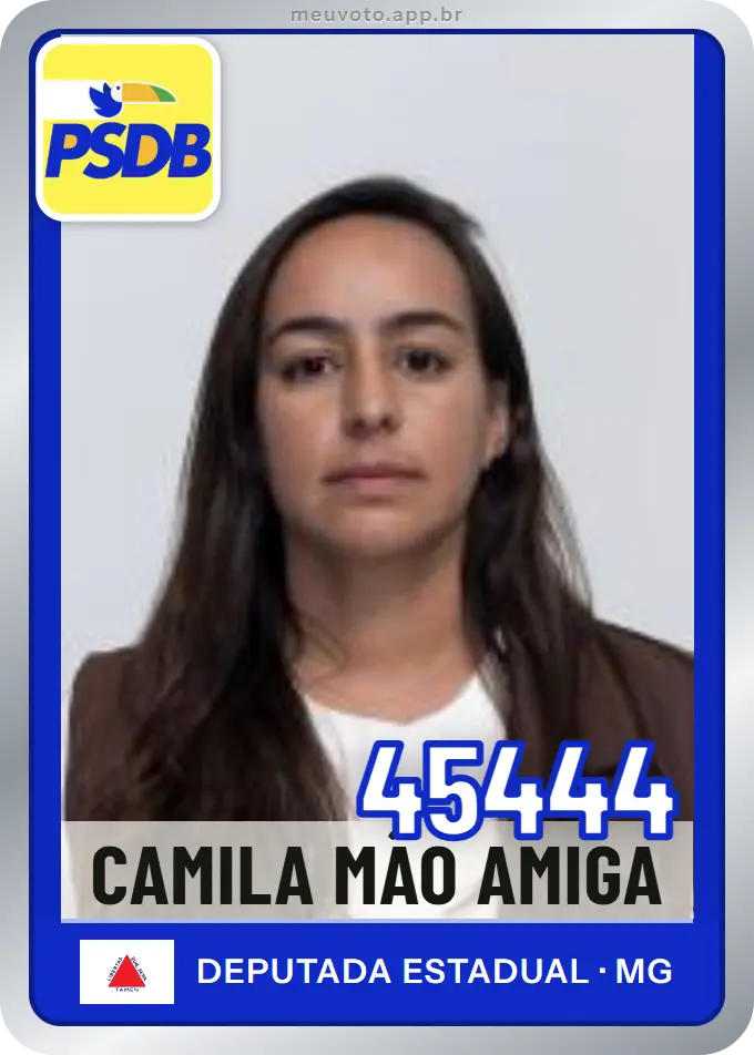 Carta de Camila Mão Amiga, número 45444, PSDB