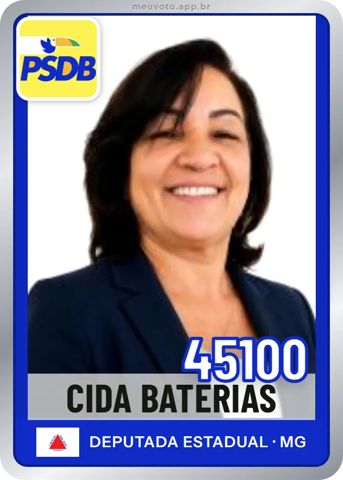 Carta de Cida Baterias, número 45100, PSDB