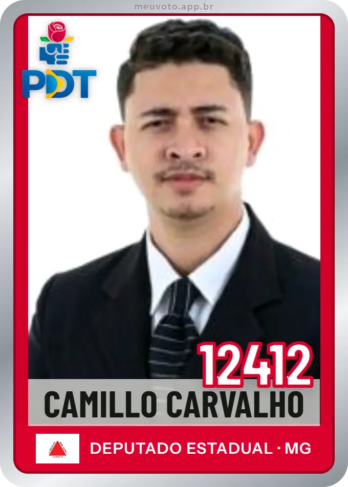 Carta de Camillo Carvalho, número 12412, PDT