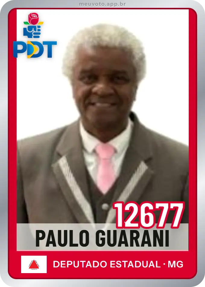 Carta de Paulo Guarani, número 12677, PDT