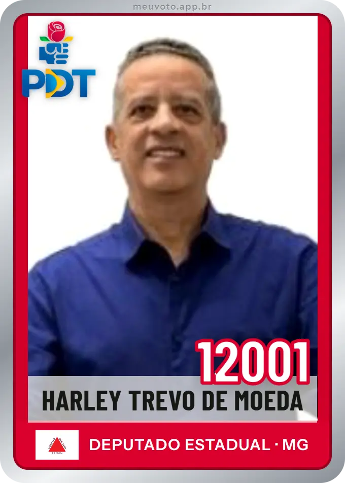 Carta de Harley Trevo de Moeda, número 12001, PDT