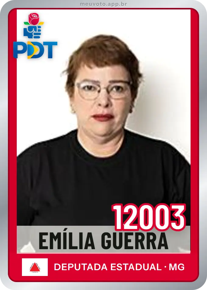 Carta de Emília Guerra, número 12003, PDT