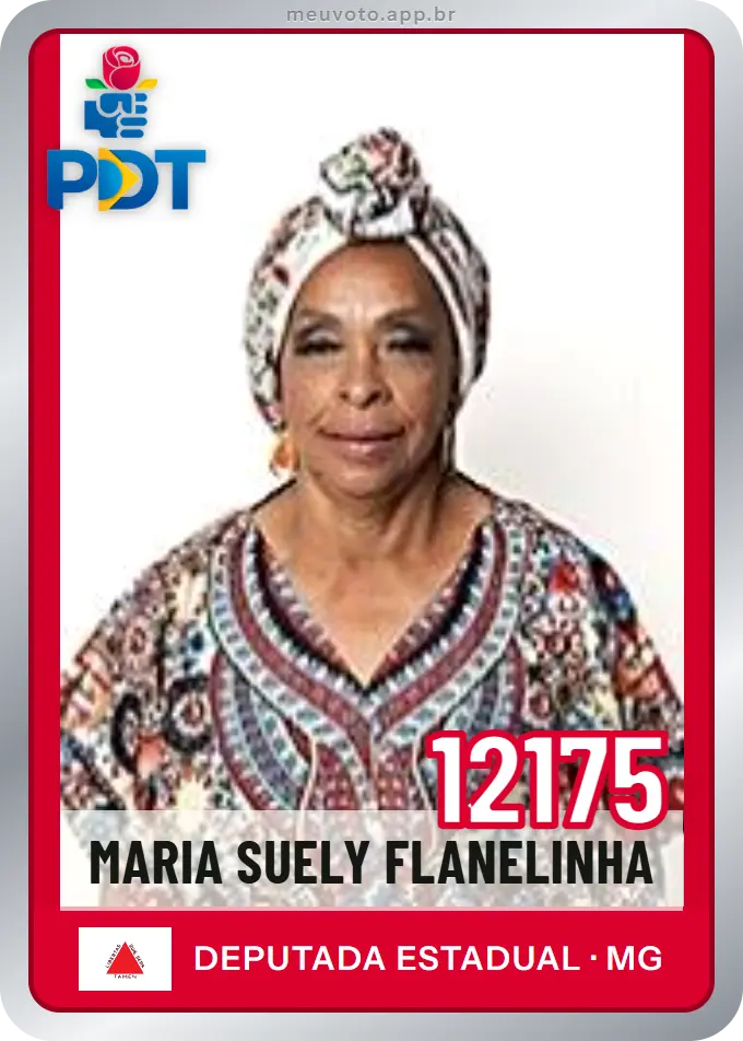 Carta de Maria Suely Flanelinha, número 12175, PDT