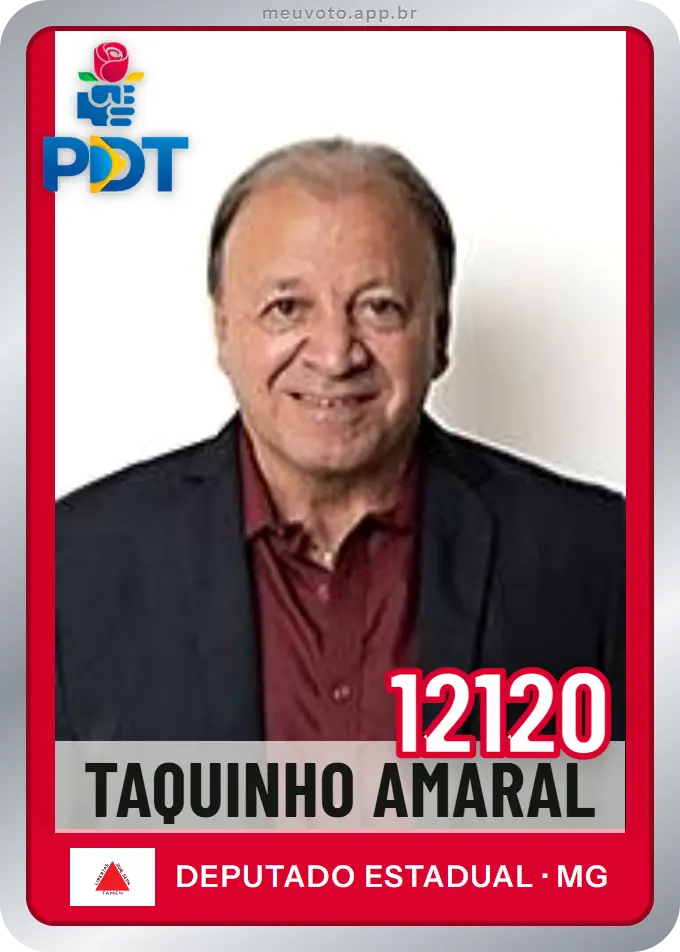 Carta de Taquinho Amaral, número 12120, PDT