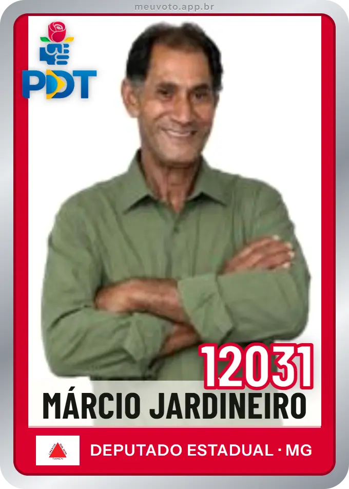 Carta de Márcio Jardineiro, número 12031, PDT
