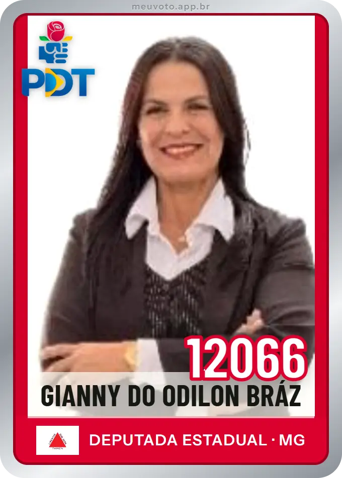 Carta de Gianny do Odilon Bráz, número 12066, PDT