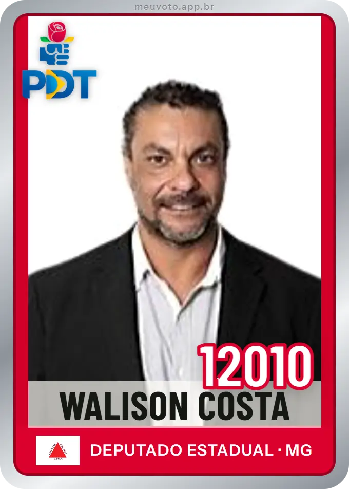 Carta de Walison Costa, número 12010, PDT