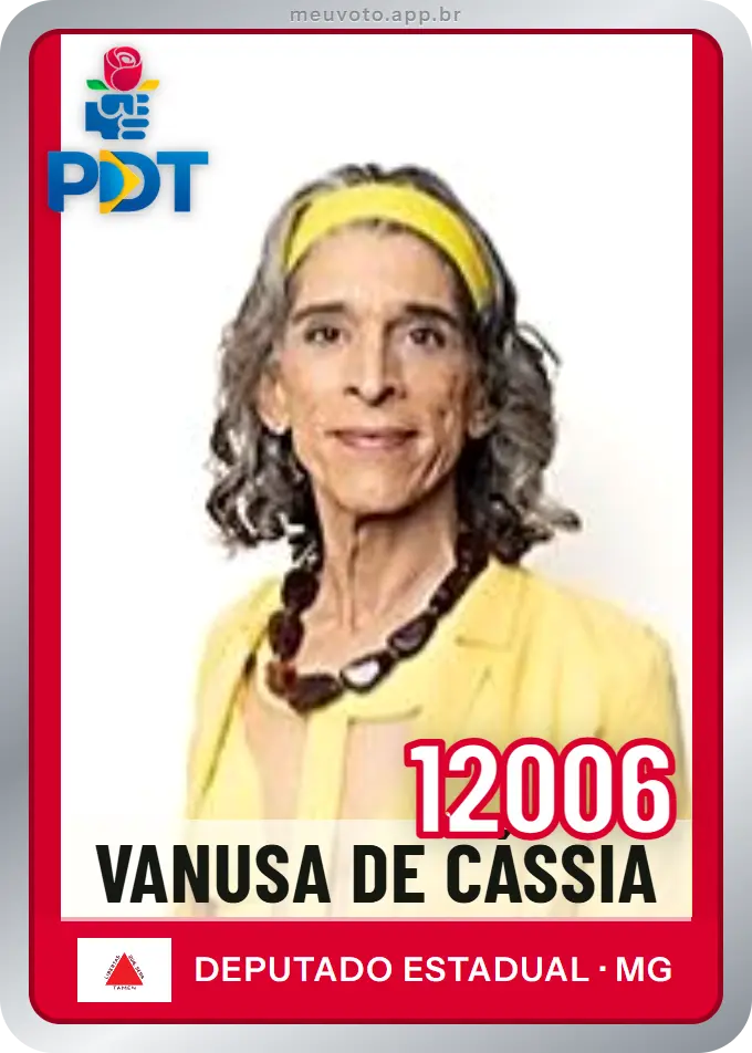 Carta de Vanusa de Cássia, número 12006, PDT