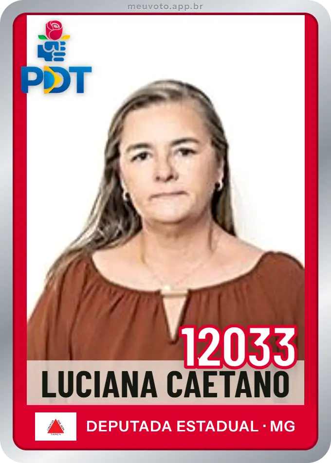 Carta de Luciana Caetano, número 12033, PDT