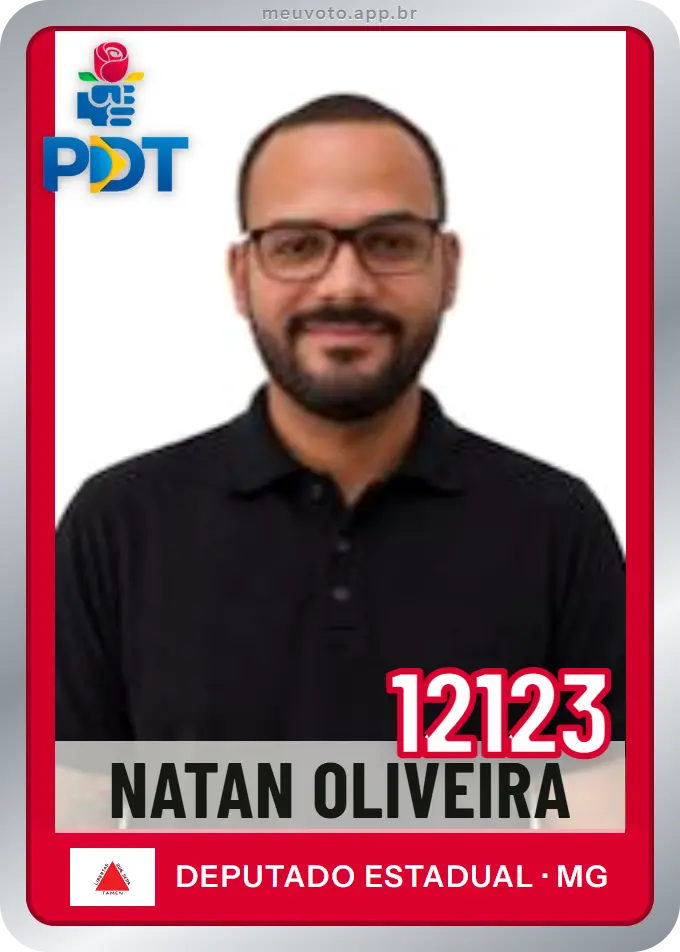 Carta de Natan Oliveira, número 12123, PDT